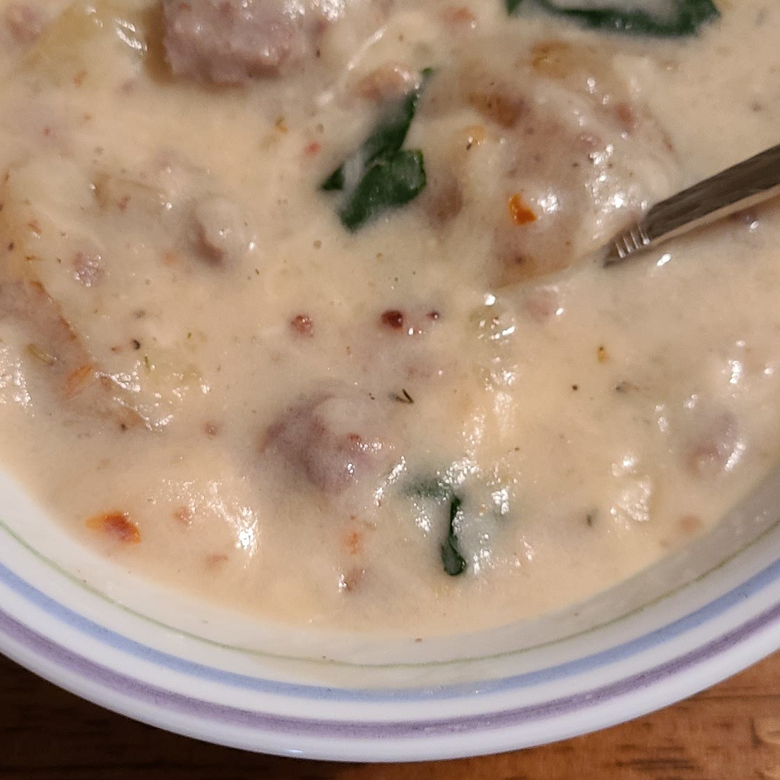 Creamy Italian Potato and Sausage soup