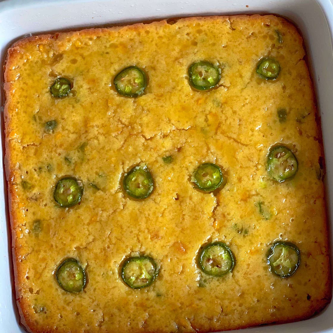 Jalapeño honey cornbread casserole