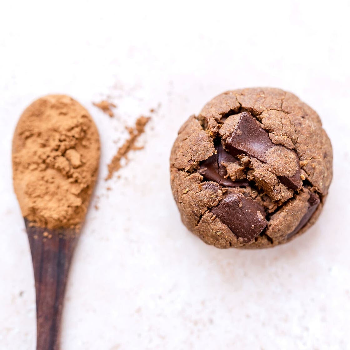 Thick and Chewy Double Chocolate Chunk Gingerbread Cookies