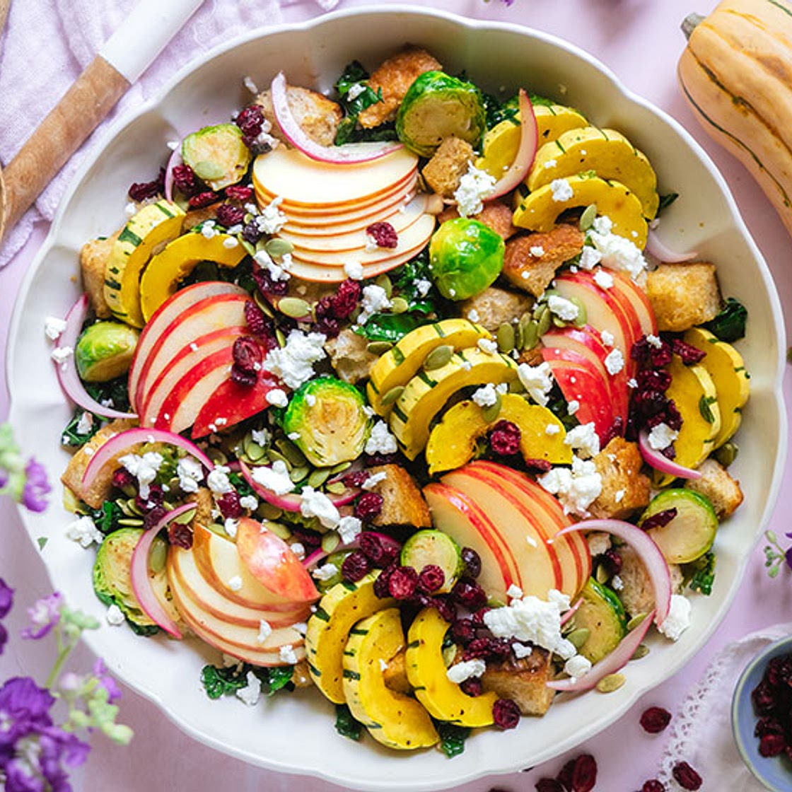 Fall Panzanella Salad