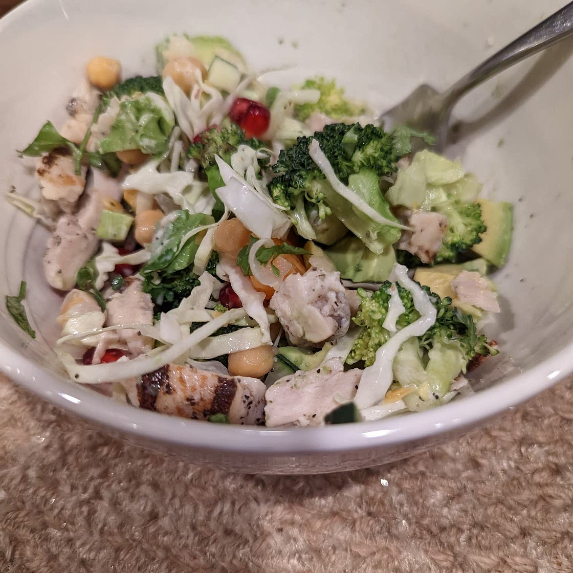 Winter Spa Salad with Lemon Chicken