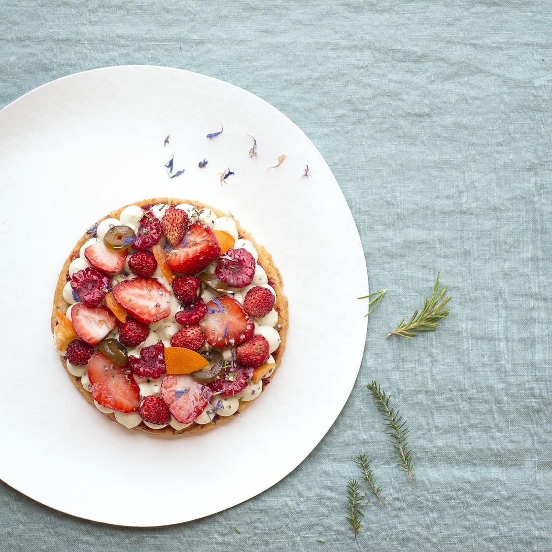 Tartelette fine du maquis aux fruits rouges