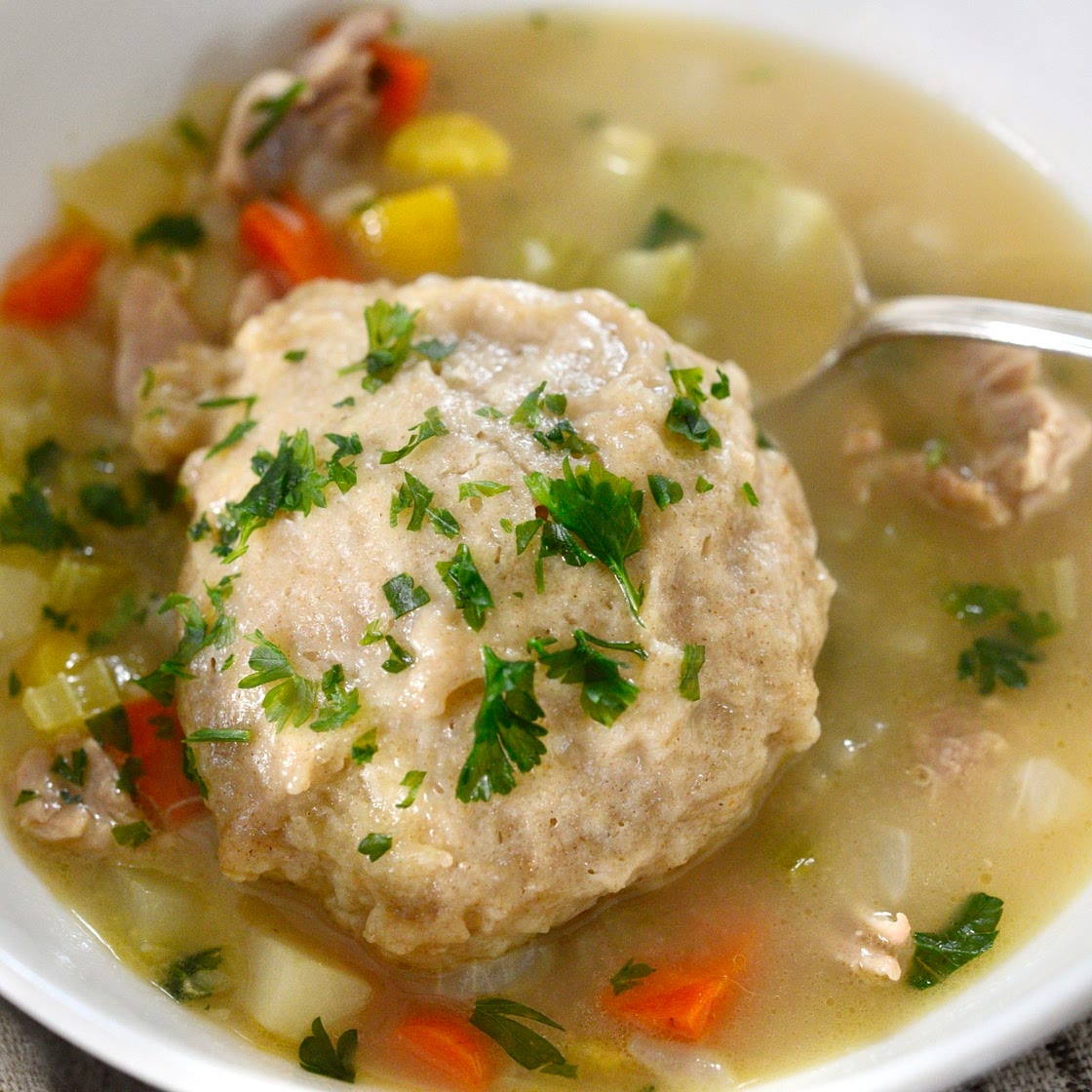 Chicken and Sourdough Dumplings
