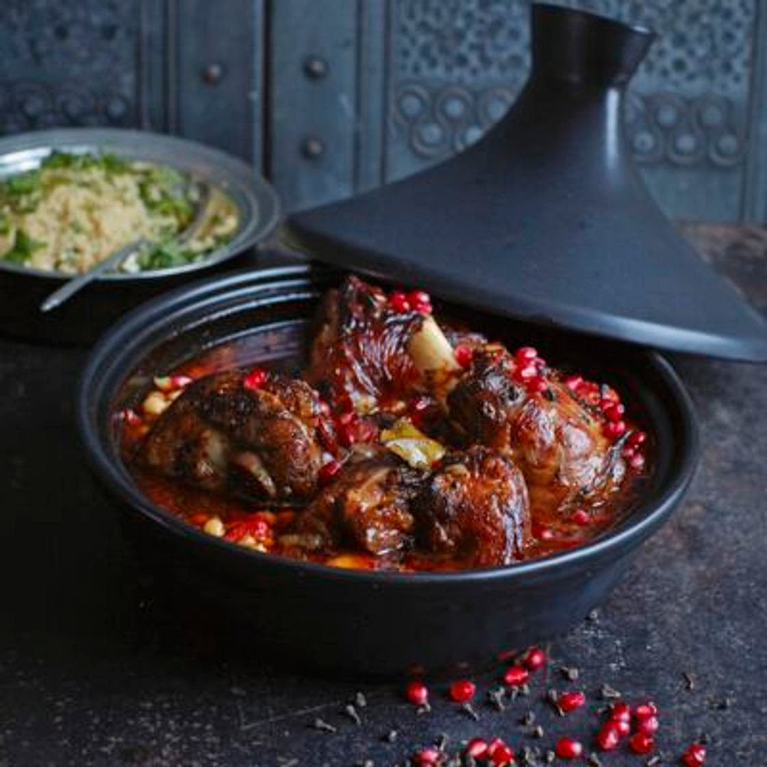Tajine d'agneau, grenade et citron confit