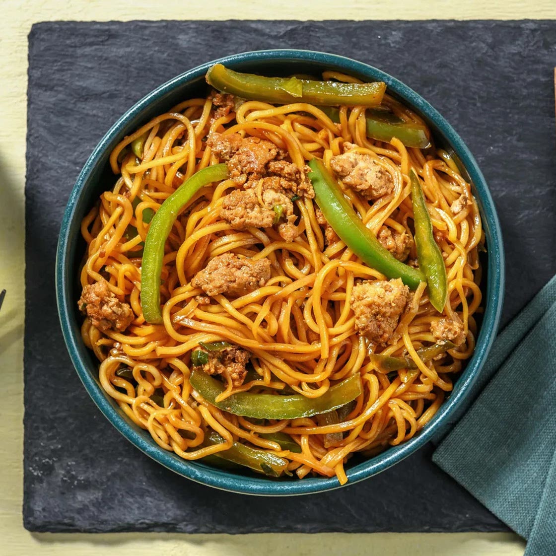 Superfast Thai Inspired Pork Noodles