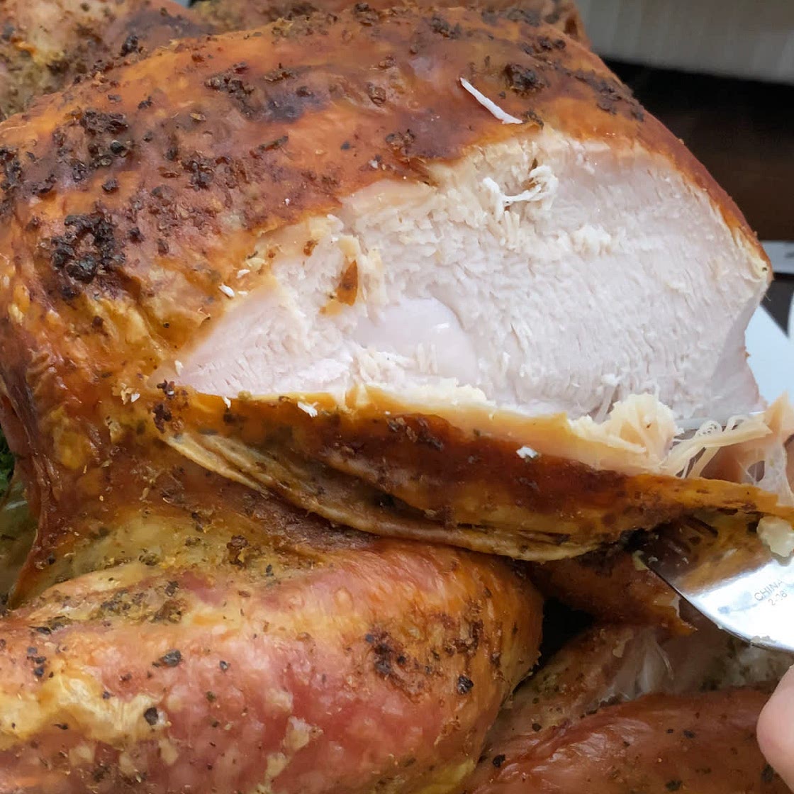 Dry brined turkey 