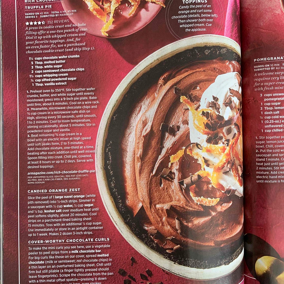 Rich Chocolate Truffle Pie