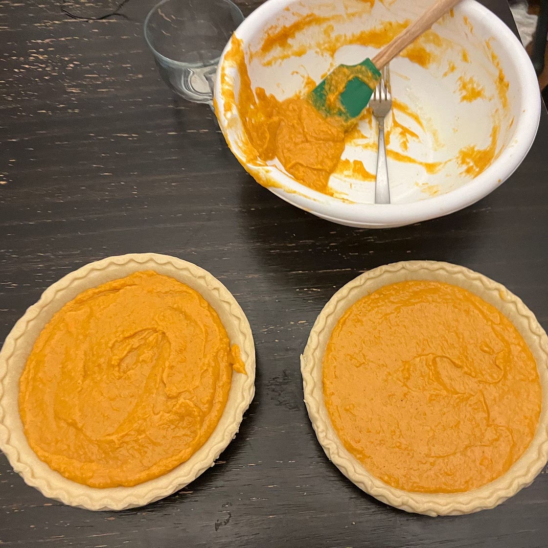 Air Fryer Brown Butter Sweet Potato Pie
