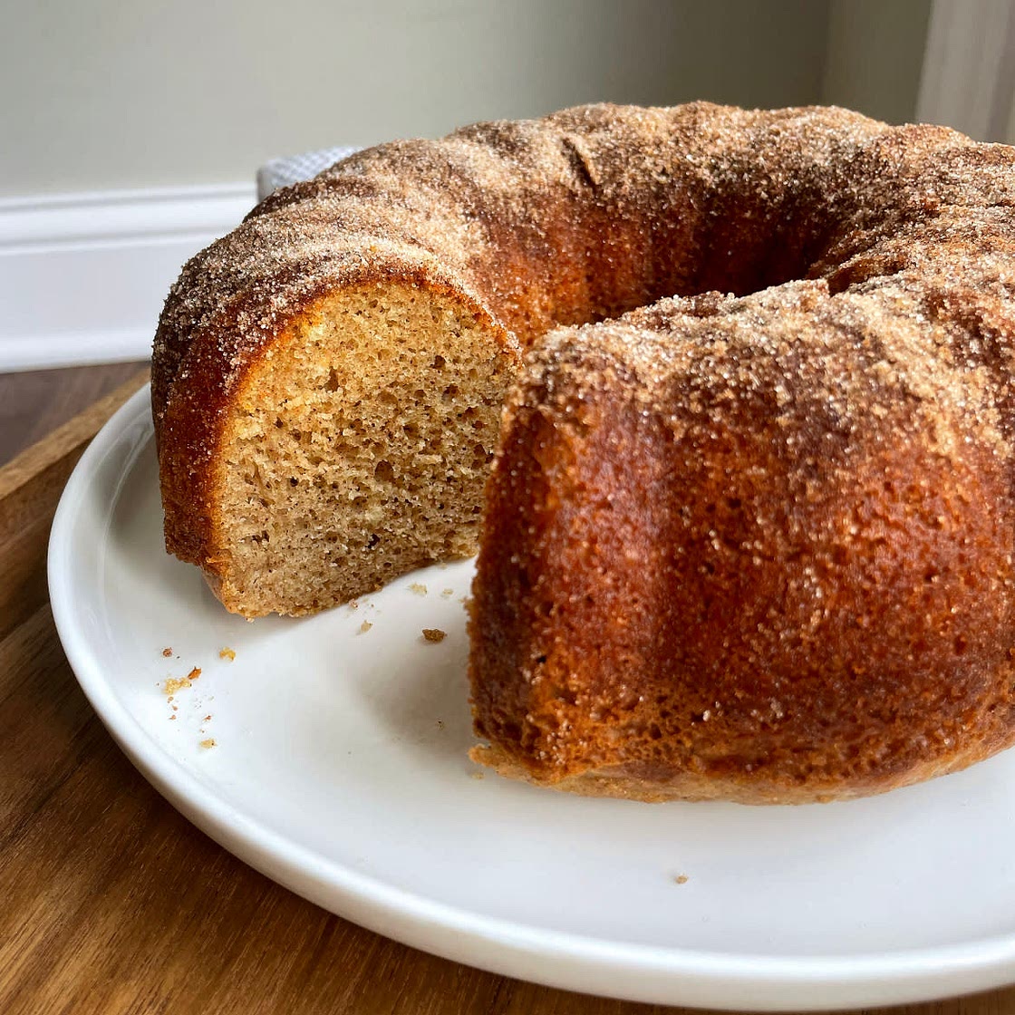 Churro bundt cake