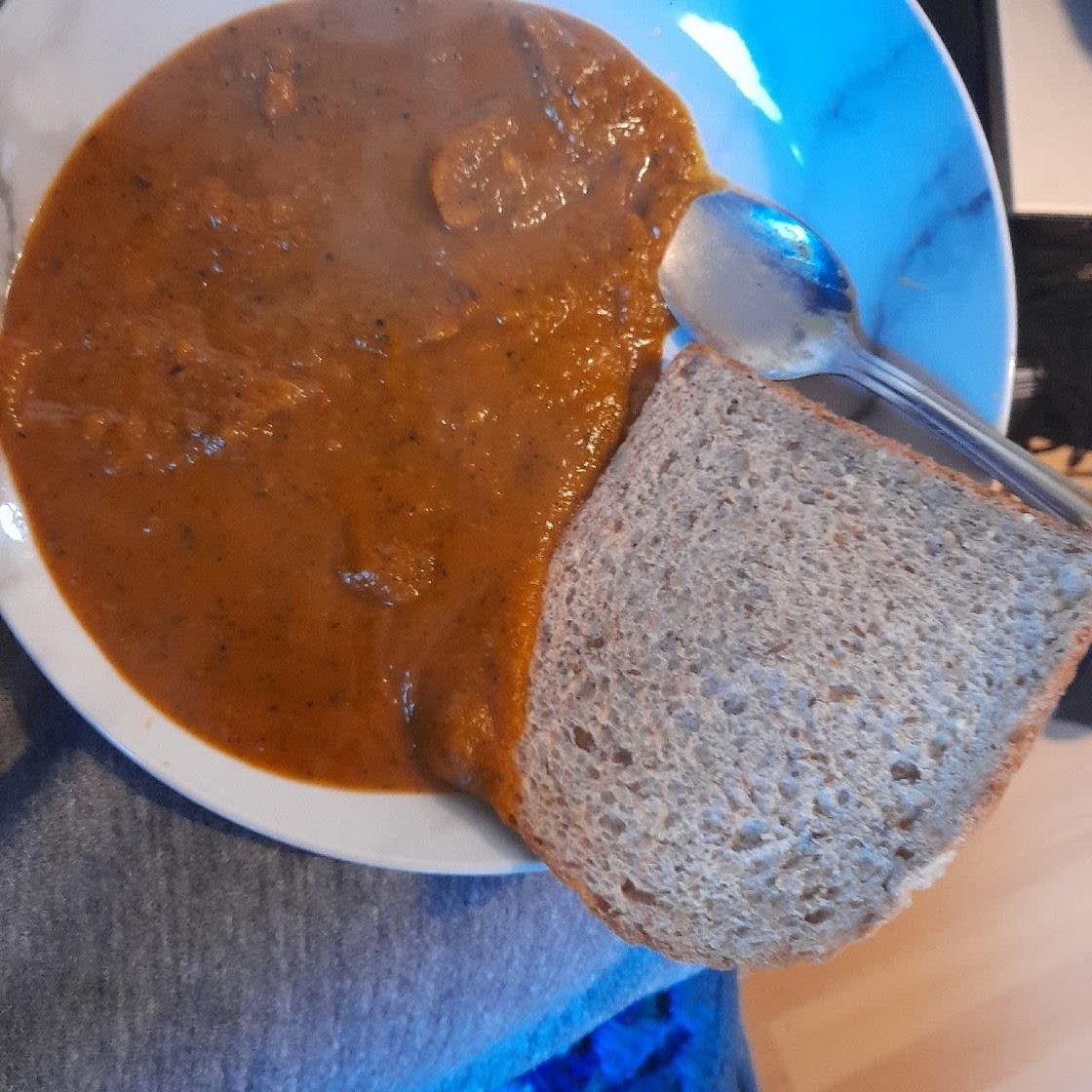 Spicy butternut squash soup