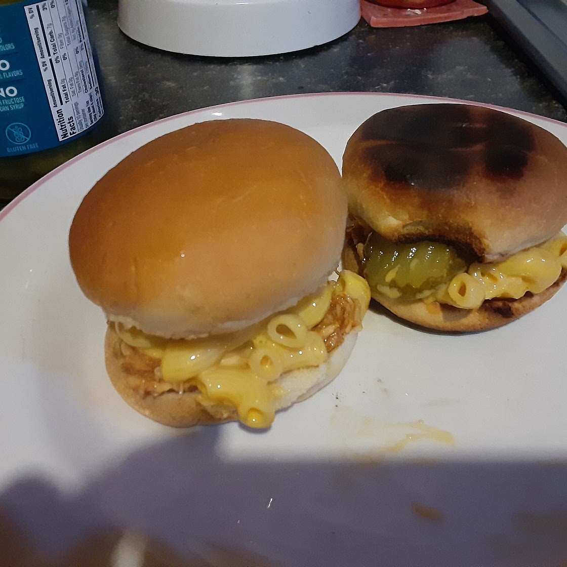 BBQ Chicken Mac & Cheese Sliders