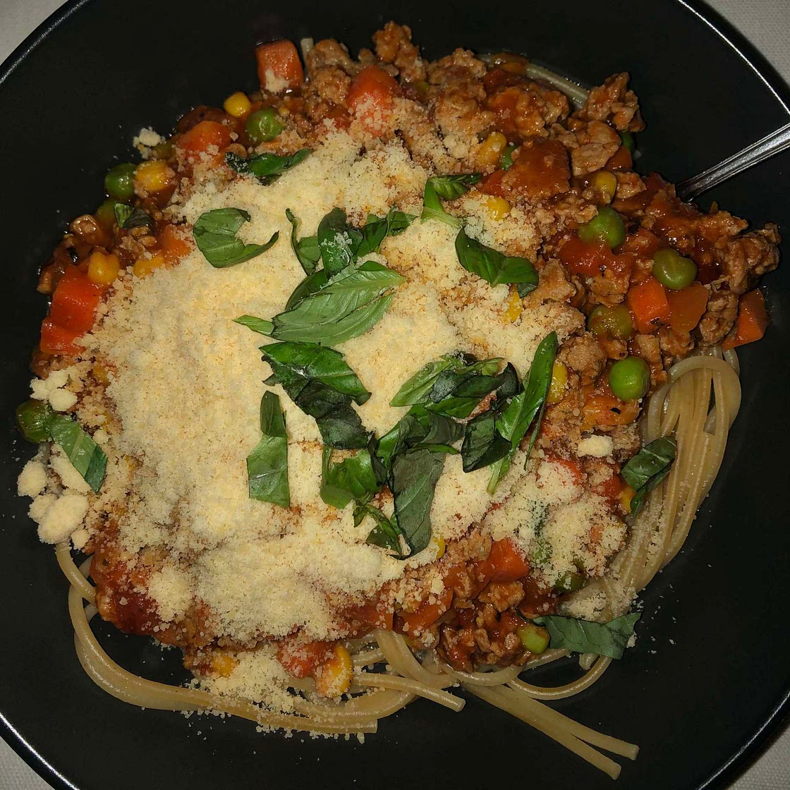 Turkey spaghetti bolognese 