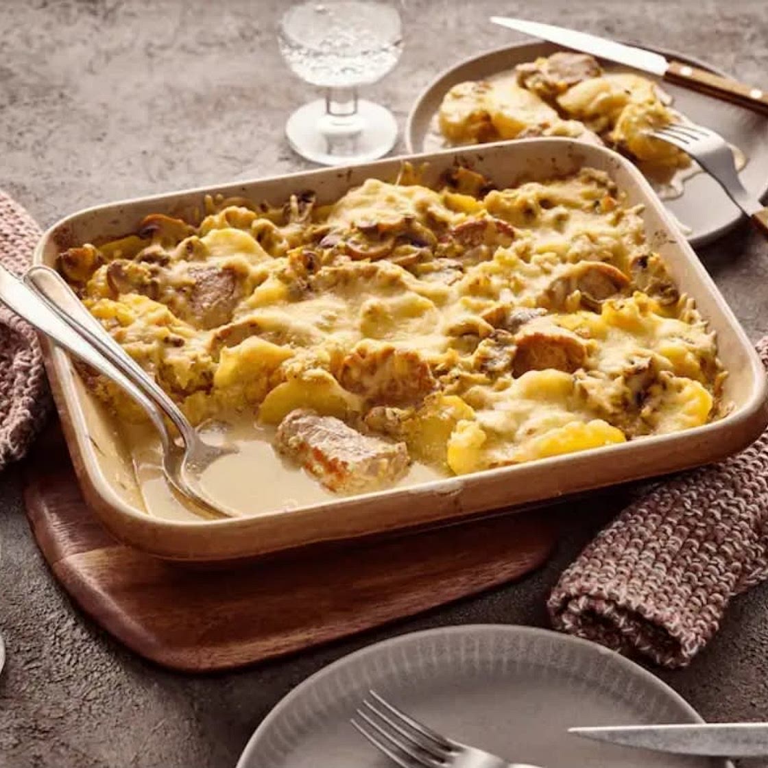 Auflauf mit Schweinefilet