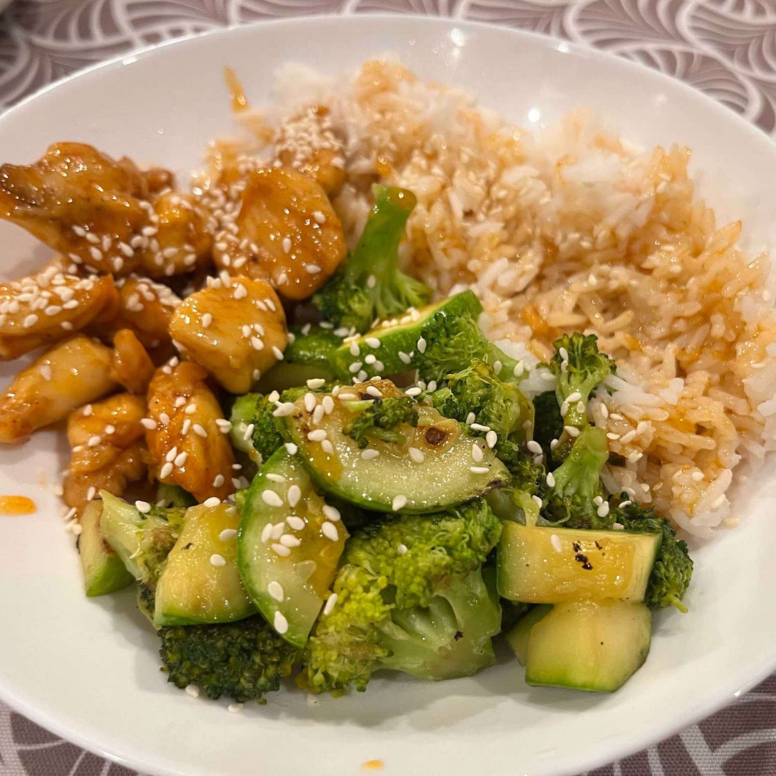 Honey Sesame Chicken Lunch Bowls