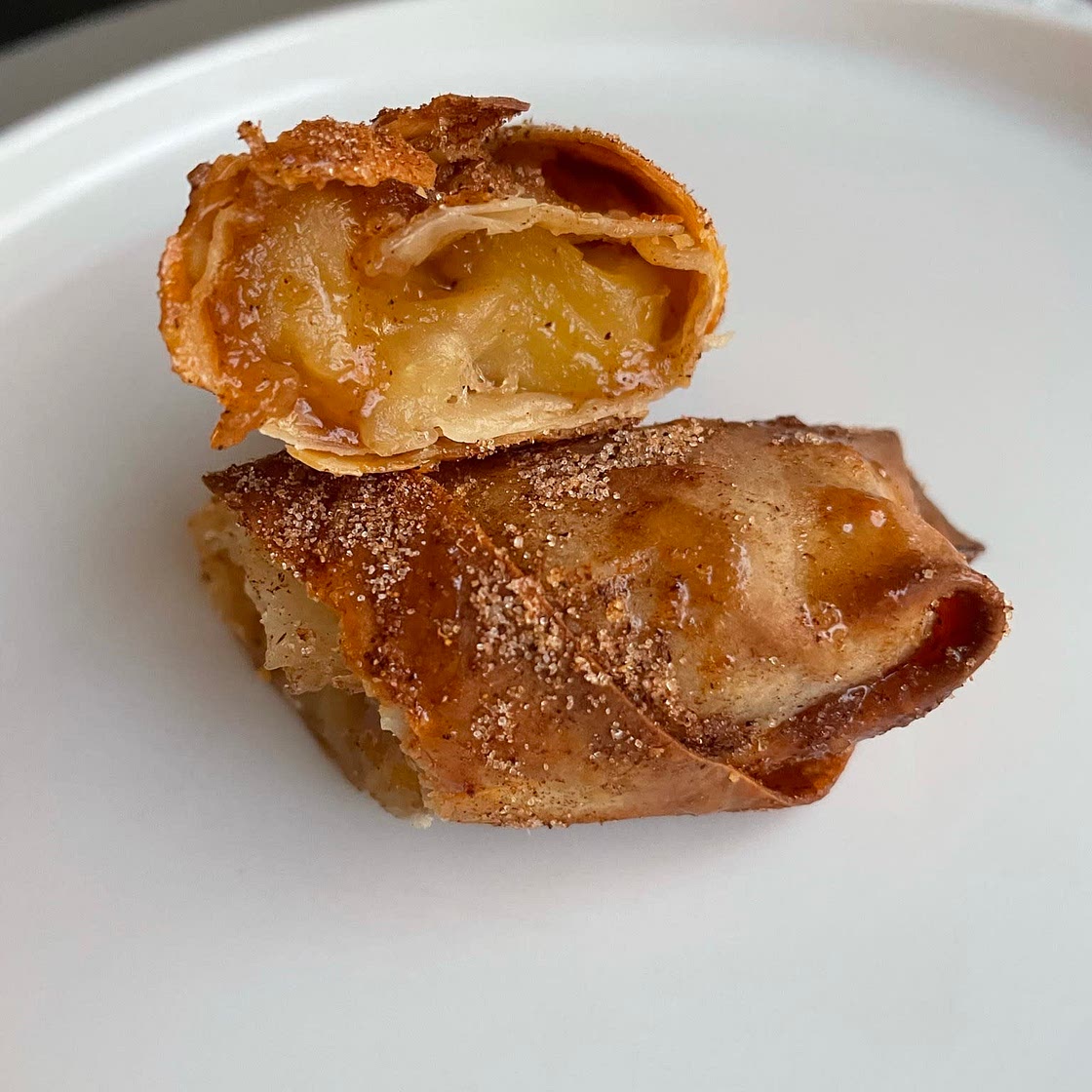 Apple pie eggrolls 
