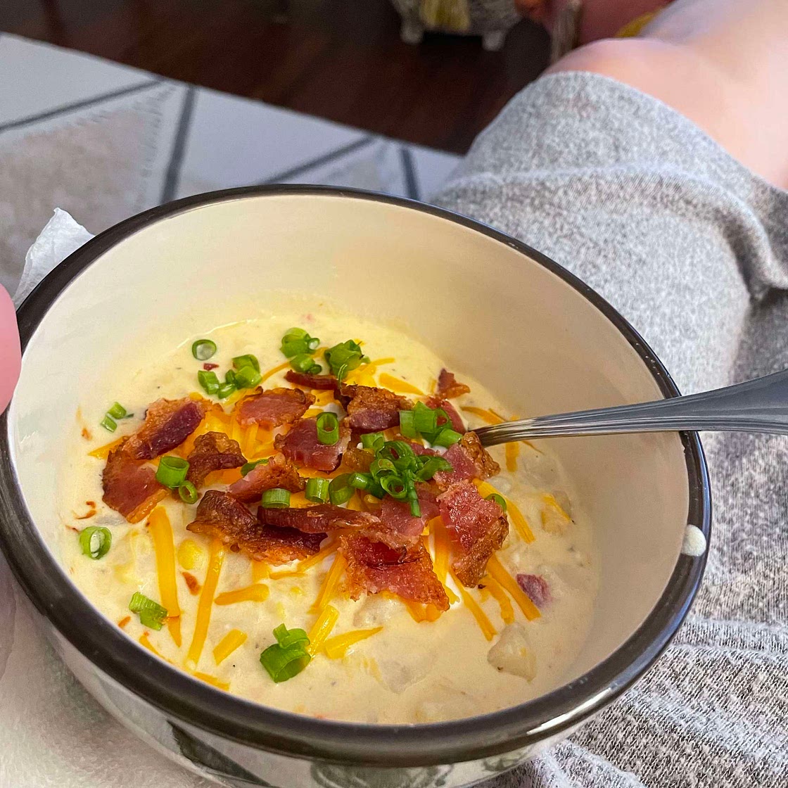 Creamy corn potato chowder
