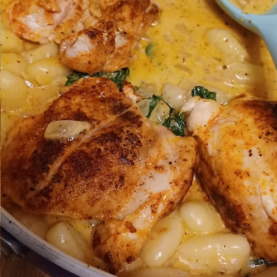 Creamy Spinach Chicken Gnocchi