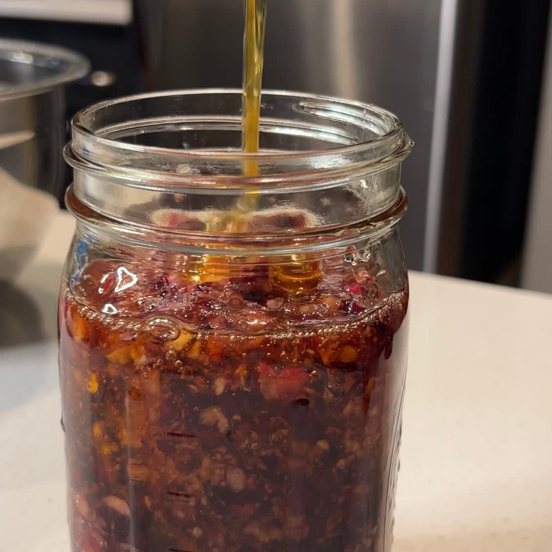 Fermented Honey Cranberries