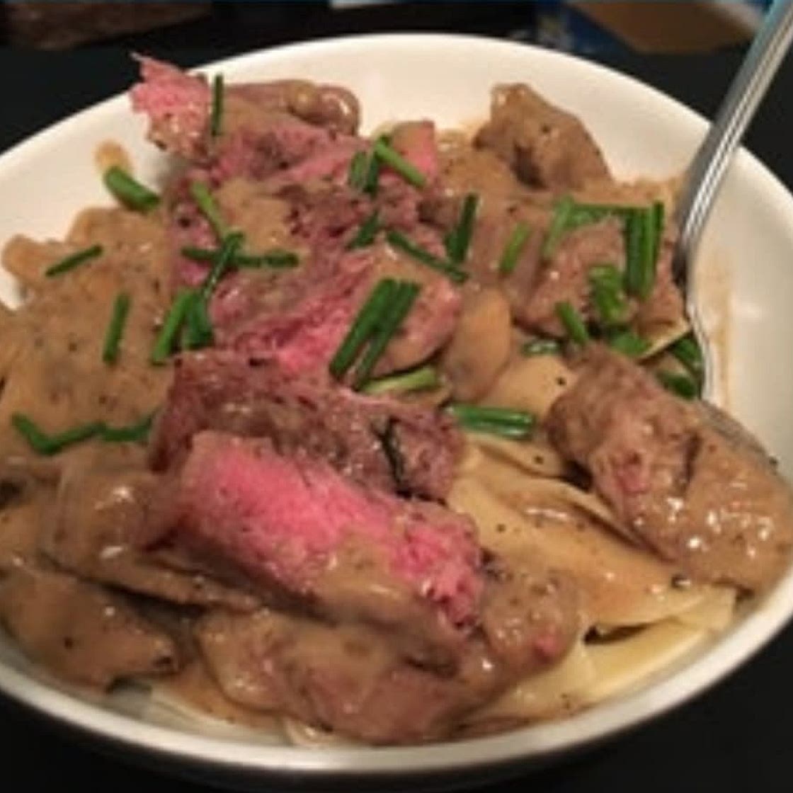Killer Sous Vide Beef Stroganoff