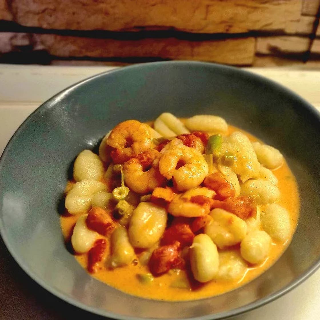Gnocchis in Shrimps-Tomatensoße