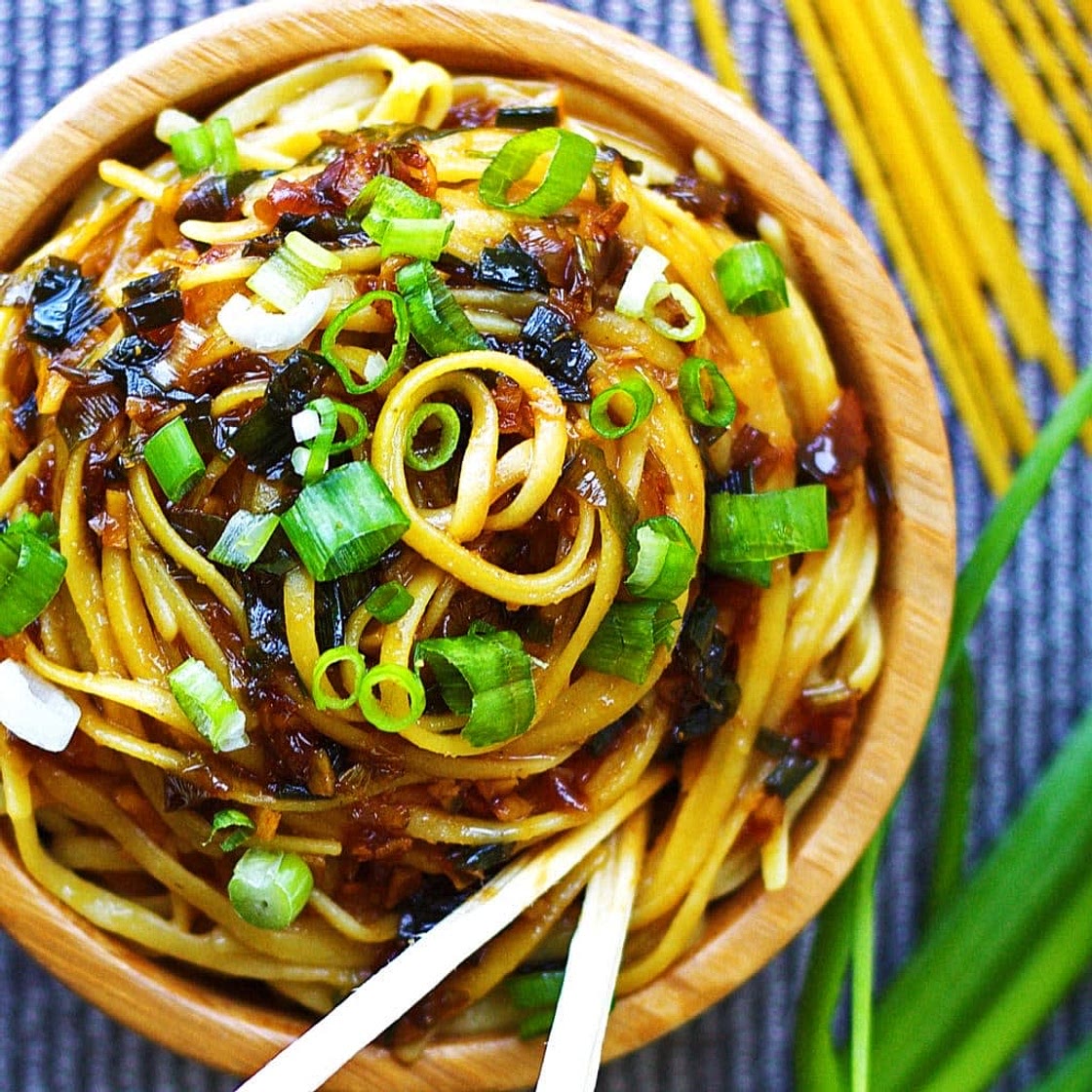 Vegan Sticky Garlic Noodles