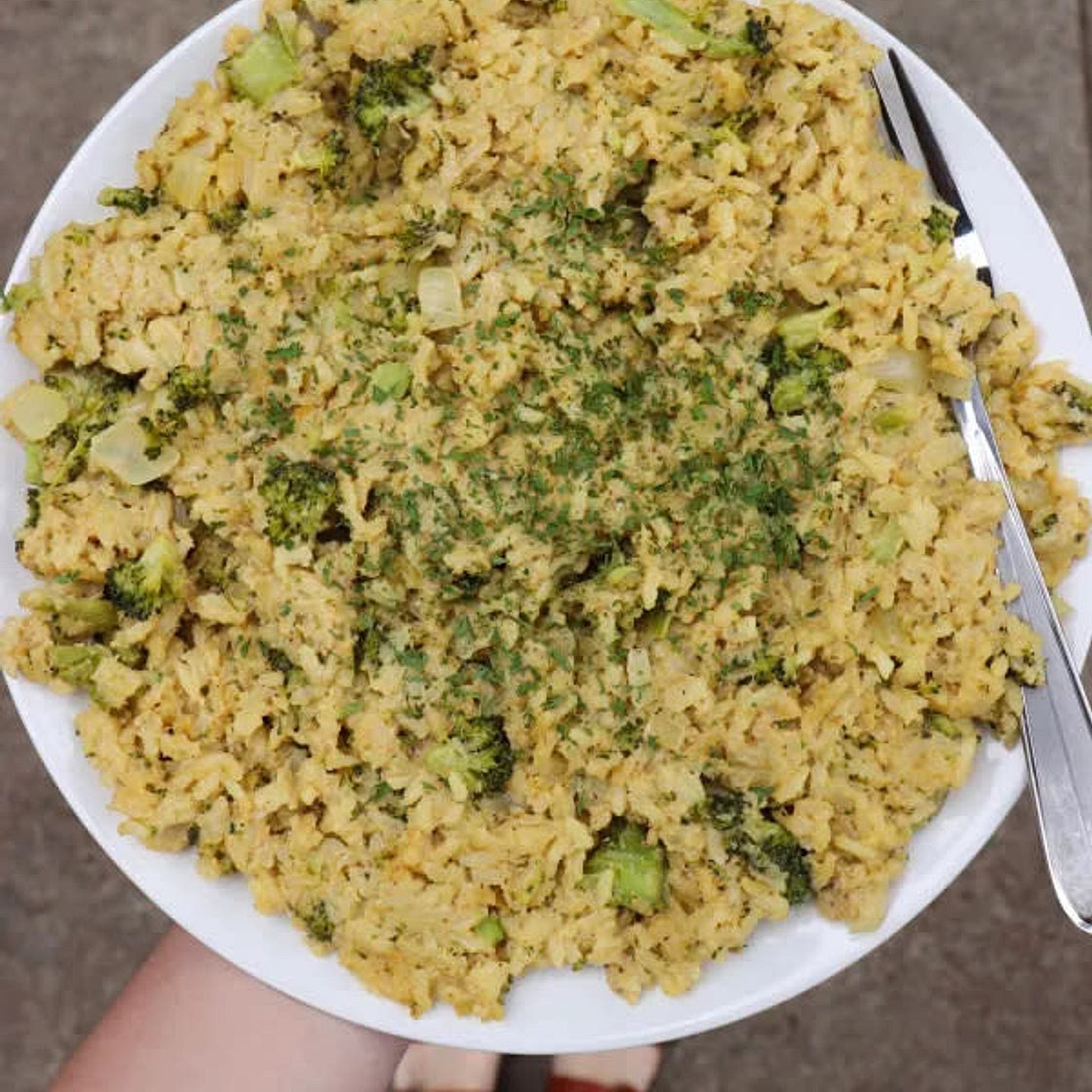 Vegan Broccoli Cheddar Rice