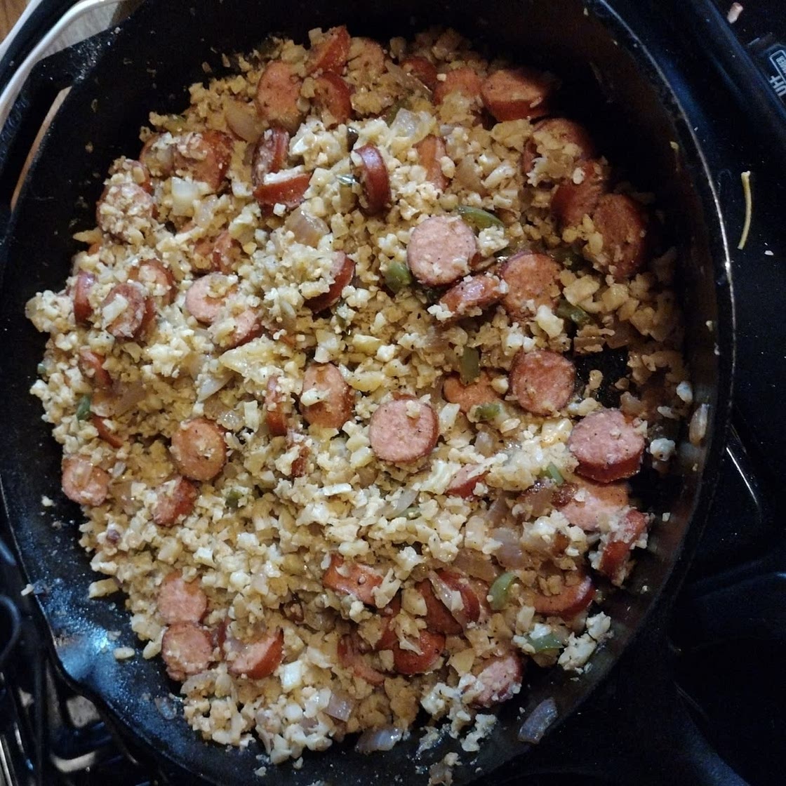 Cajun Sausage Cauliflower Rice (Keto & Low Carb)