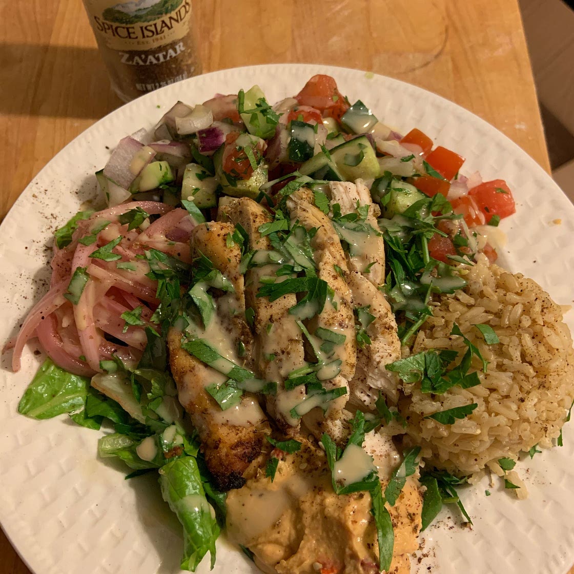 Mediterranean Chicken Rice Bowl