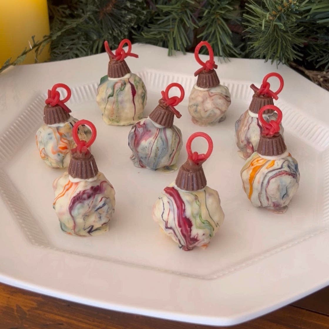 Krispy treat Christmas ornaments