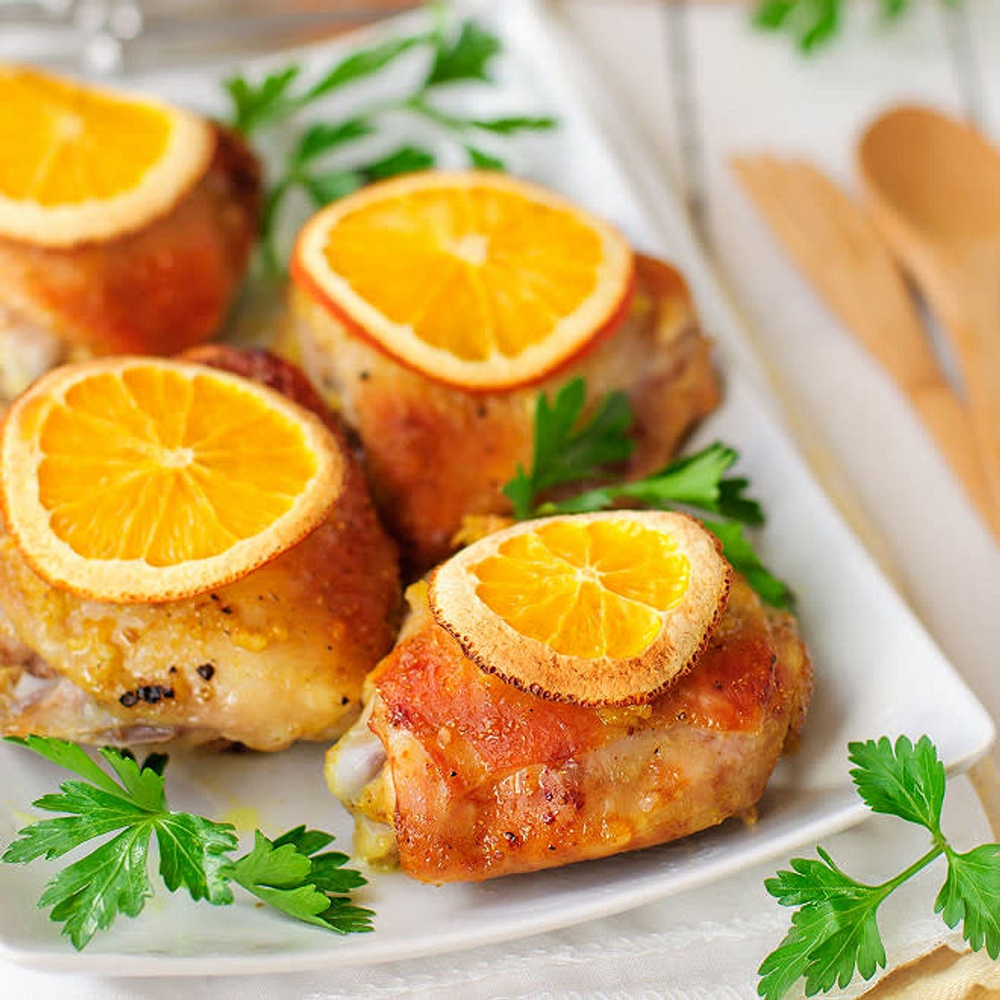 POULET MARCO POLO DE CATHERINE  A L ' ORANGE ET AUX EPICES  DES MILLE ET UNE NUITS