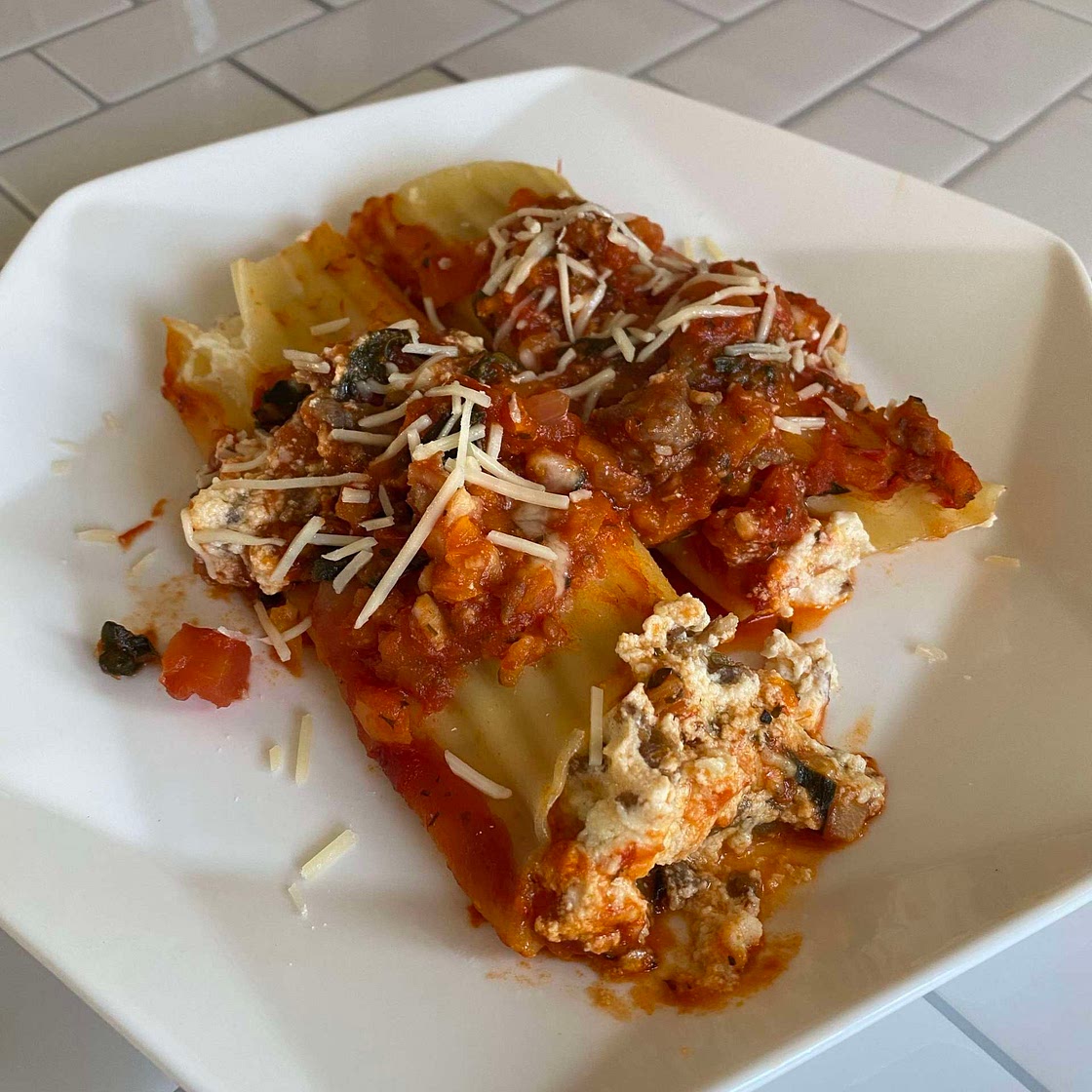 WIC Approved Manicotti