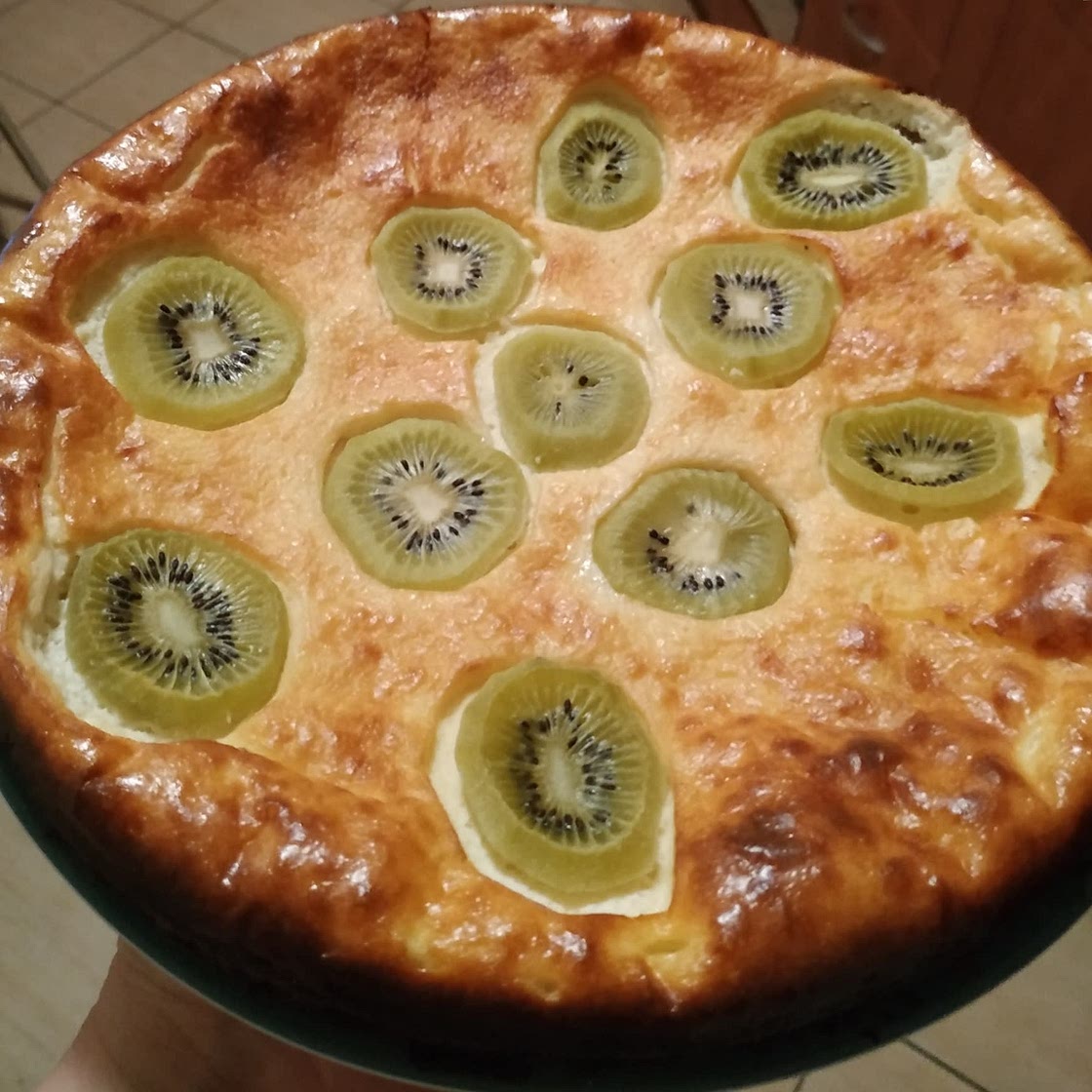 Творожная запеканка с киви