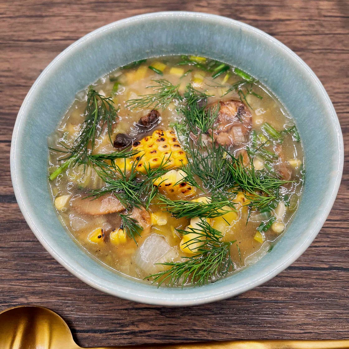 Leek Potato and Corn Soup