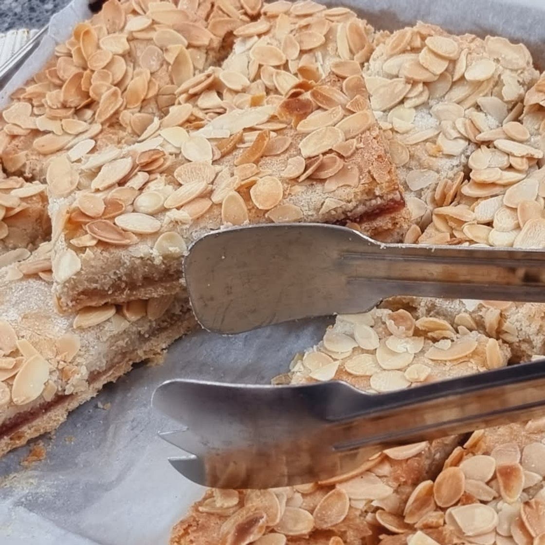 Best way to make a Traditonal Raspberry Jam Almond Slice at Home | Recipe