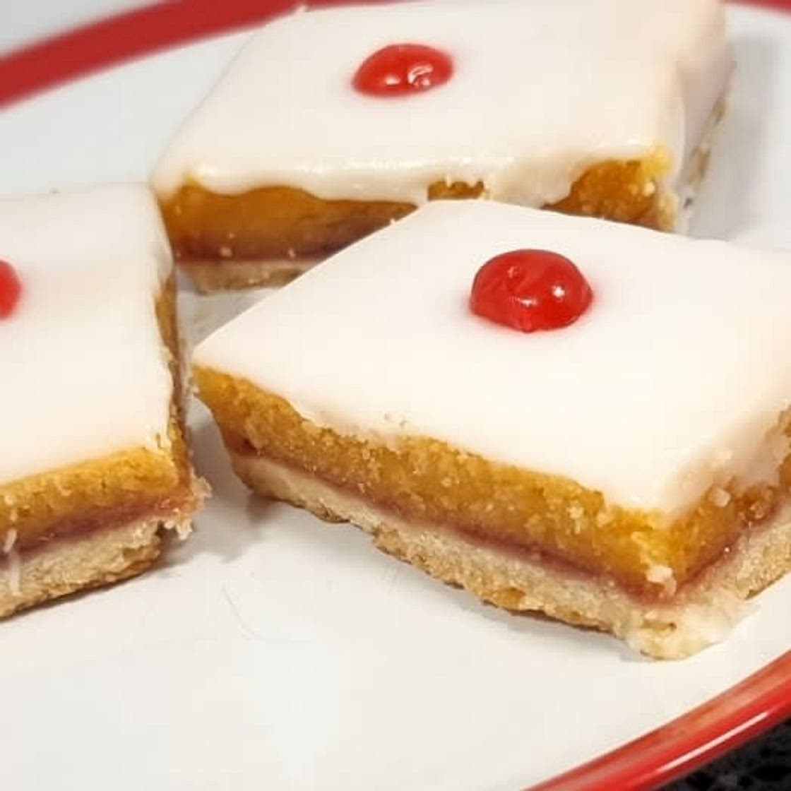 Best way to make a Raspberry Jam Bakewell Slice at Home | Recipe