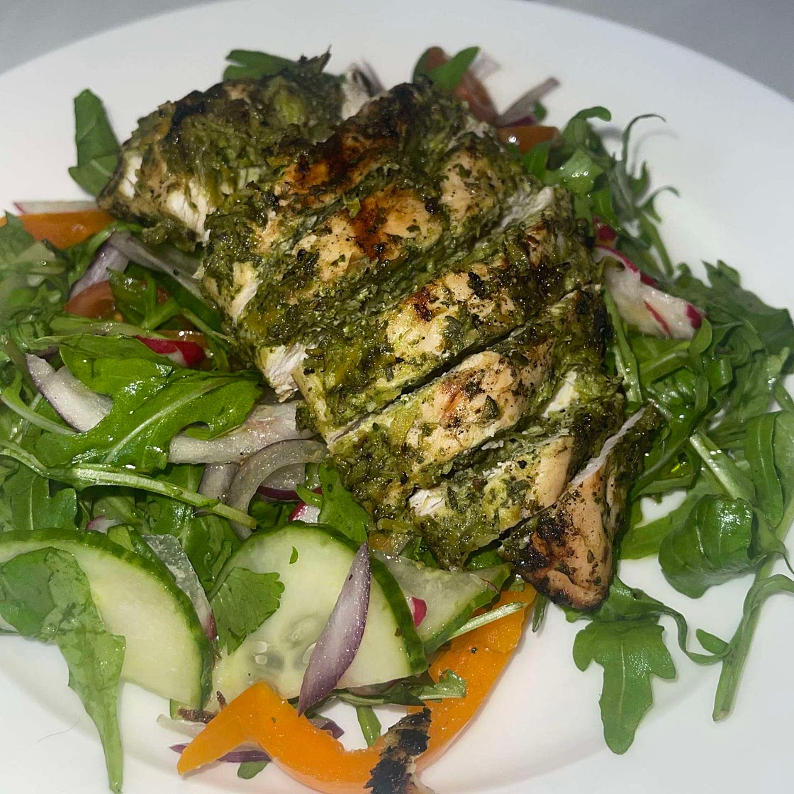 Jamaican Green Seasoning Gridded Chicken 