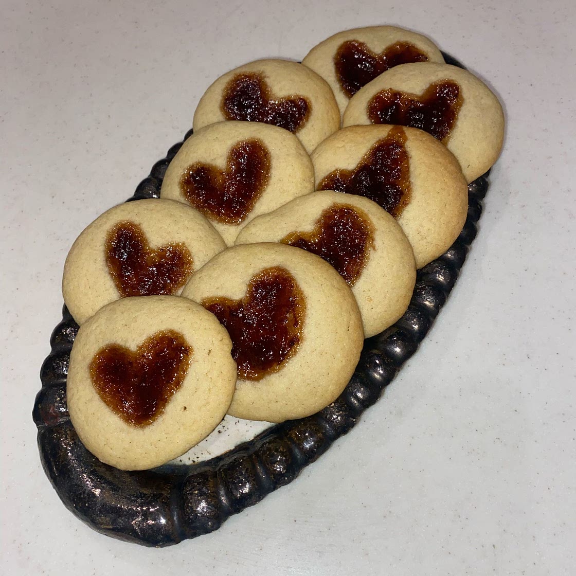 Halloween cookies with jam 🎃🧡
