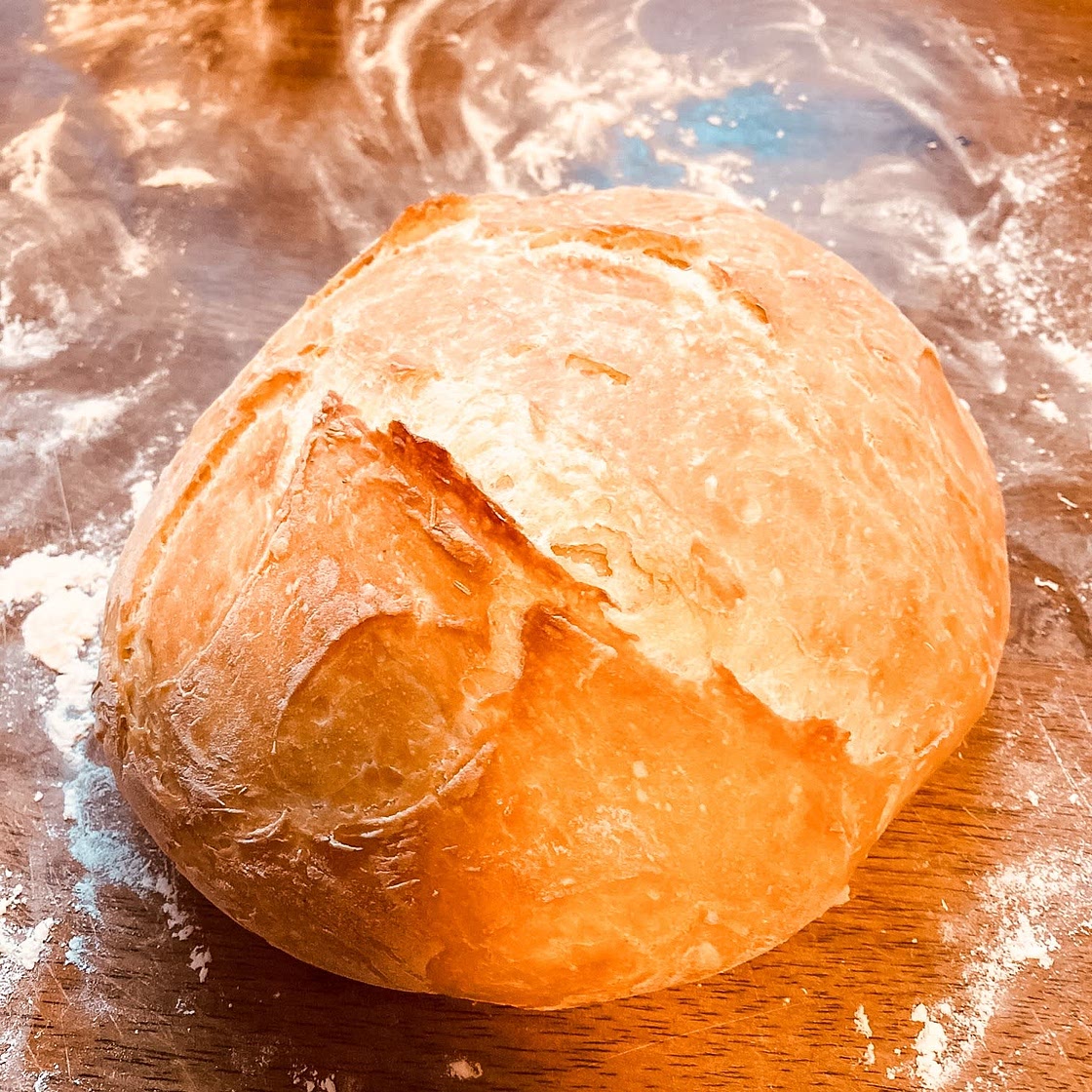 Dutch Oven No Knead Crusty Bread