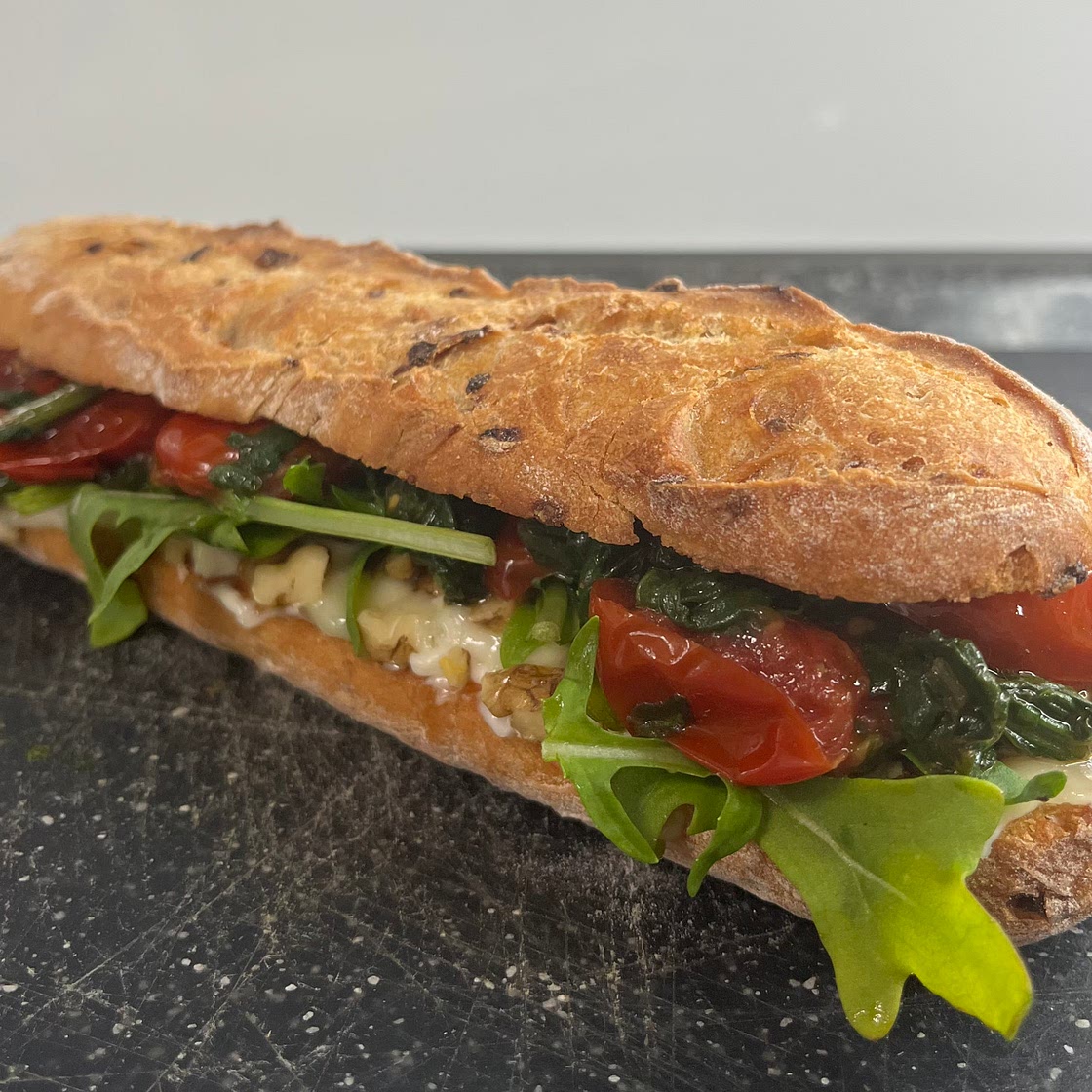 Gorgonzola Spinat Sandwich