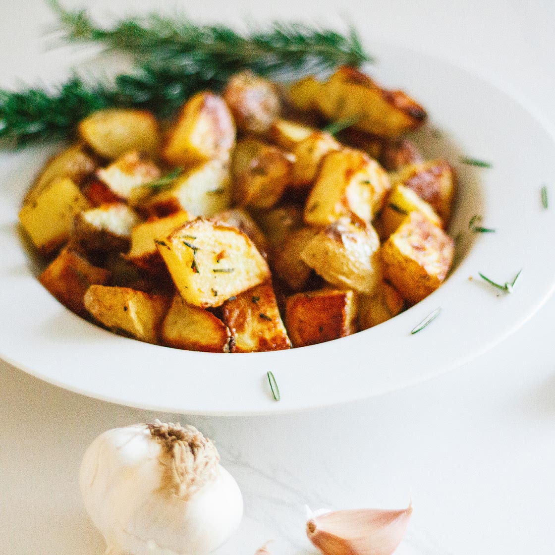 Roasted Garlic Rosemary Yukon Potatoes