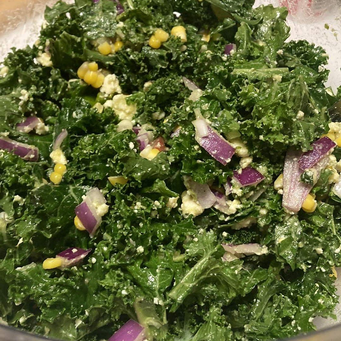 Mexican Street Corn Kale Salad