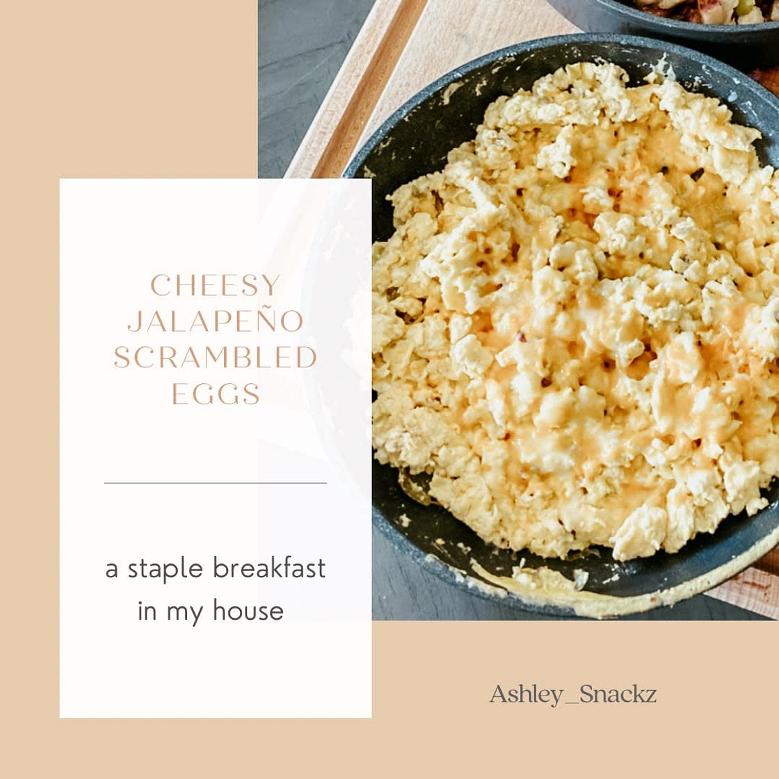 Cheesy Jalapeño Scrambled Eggs