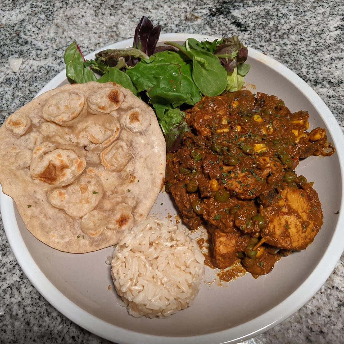 Mushroom Matar Korma