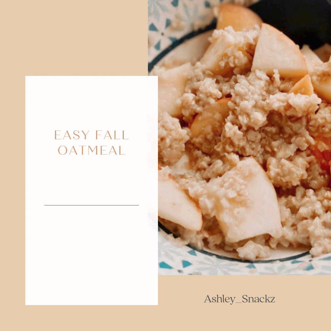 Easy Fall Oatmeal