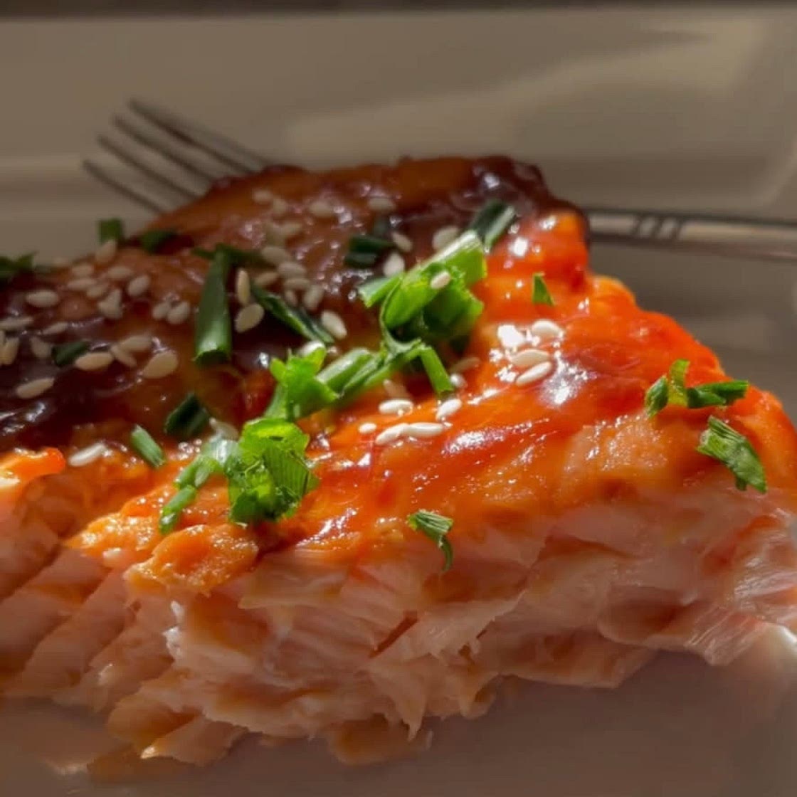 Sweet and Spicy, Sticky Salmon