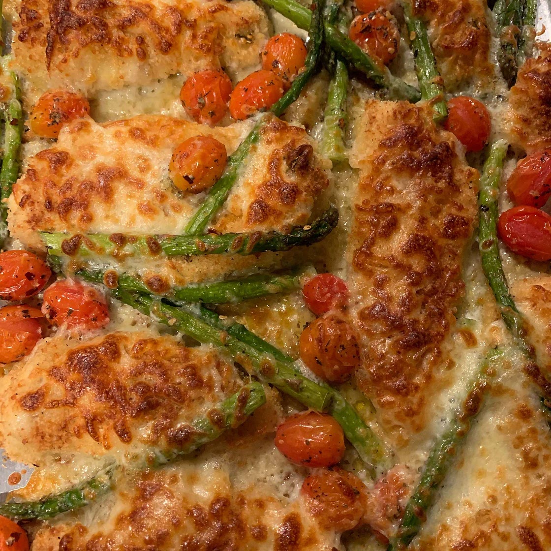 Sheet Pan Chicken Parmesan