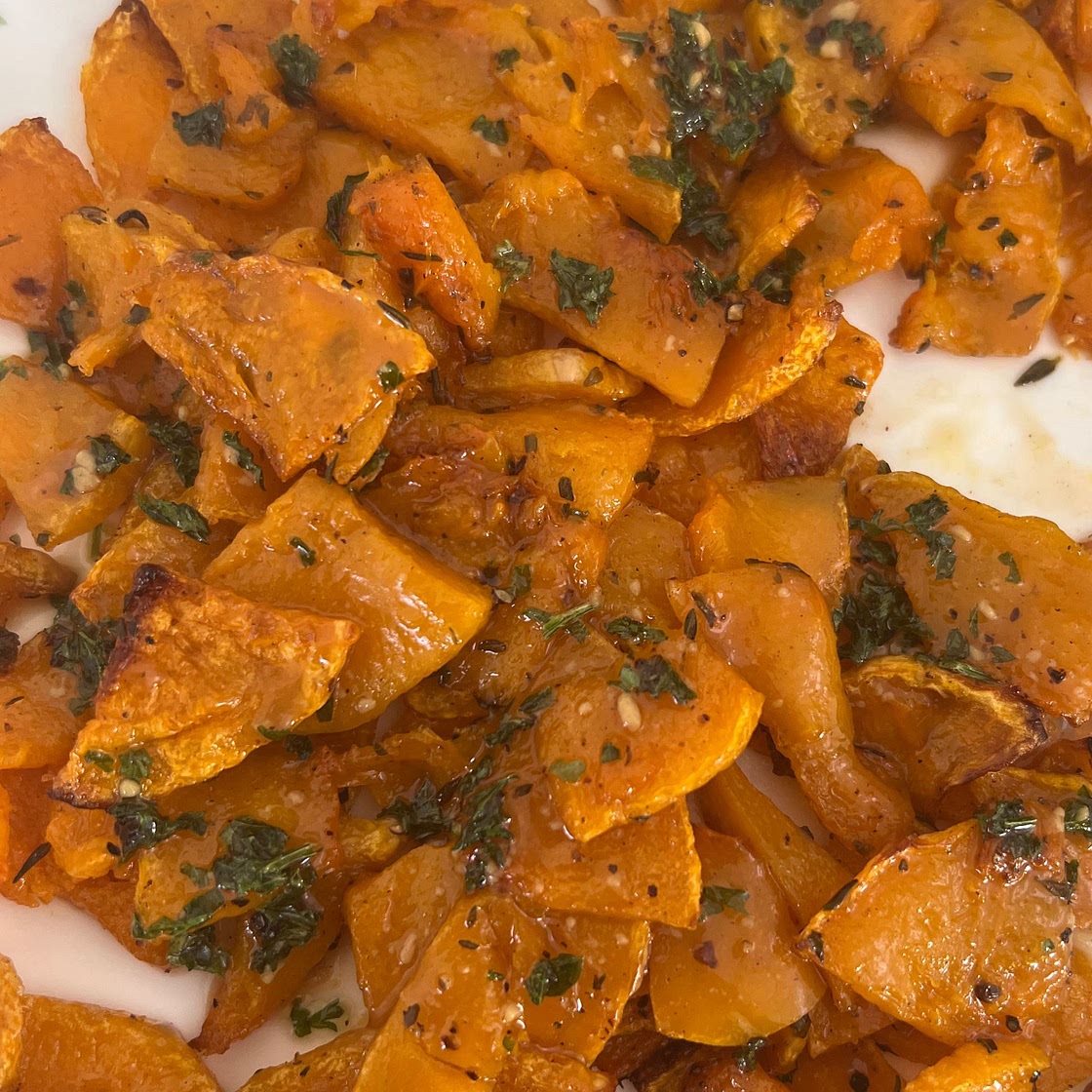 Spice-Roasted Butternut Squash with Cider Vinaigrette