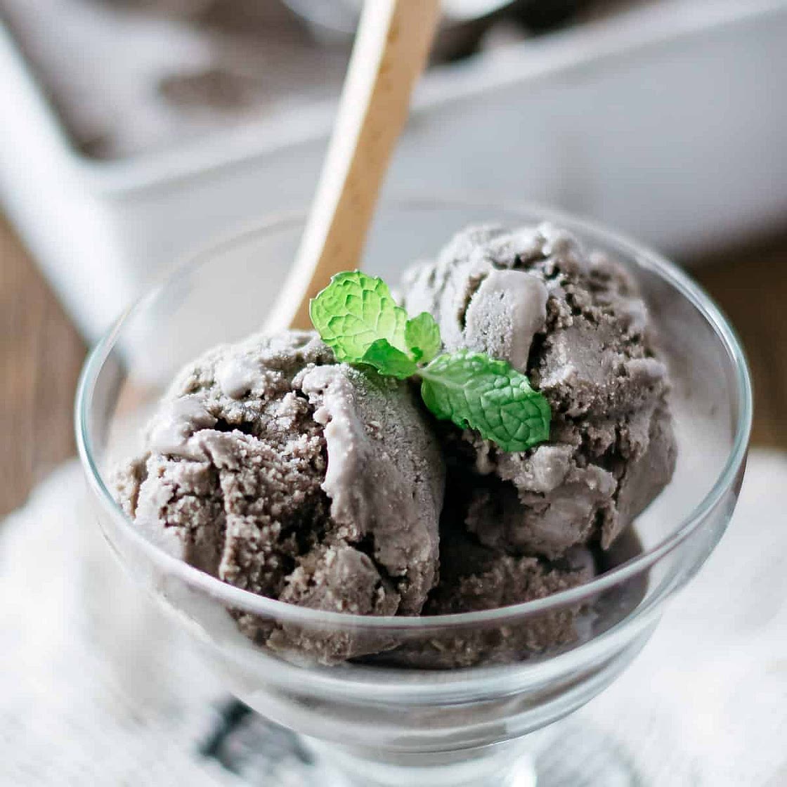 Black Sesame Ice Cream (Kurogoma Ice Cream)