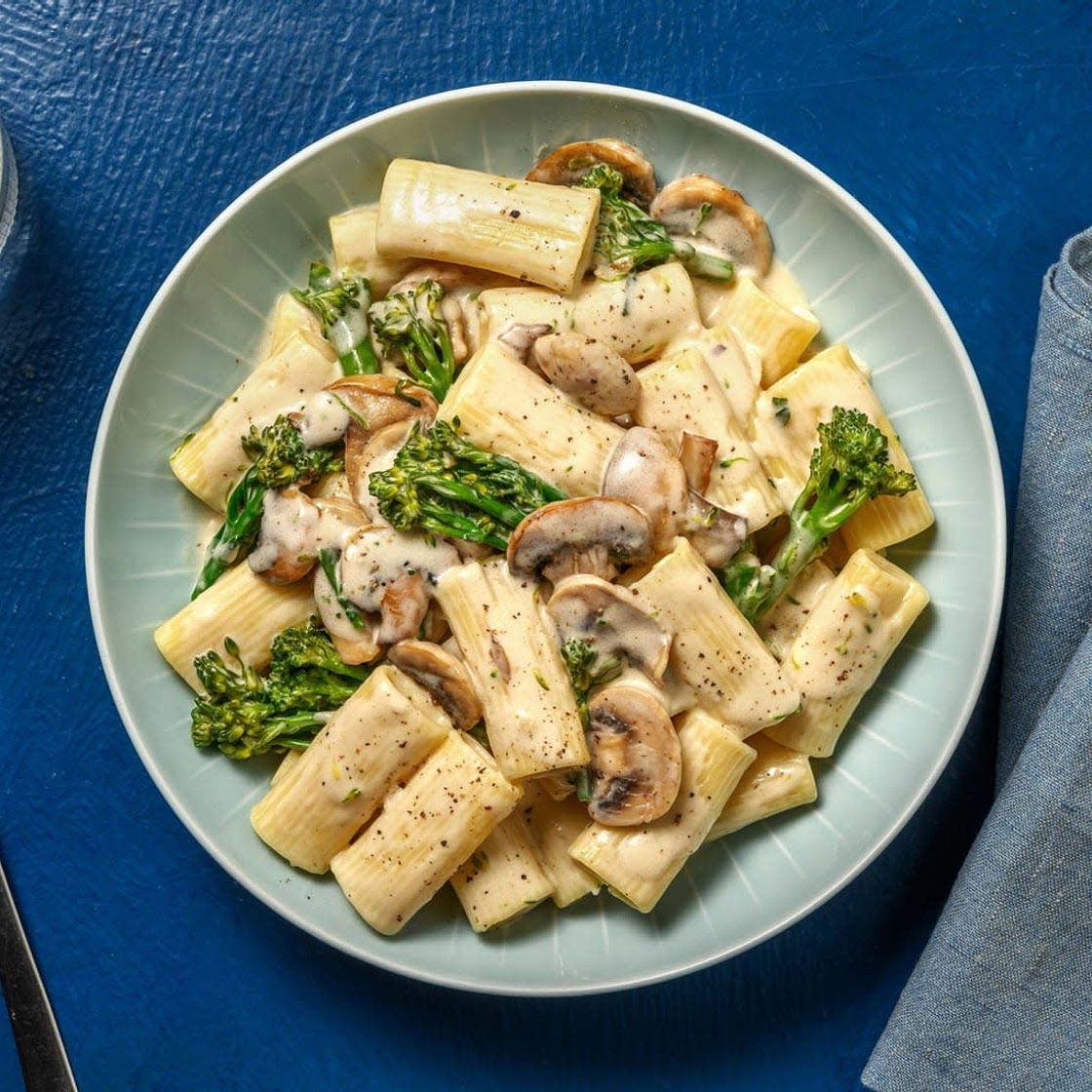 Creamy Truffle and Mushroom Rigatoni