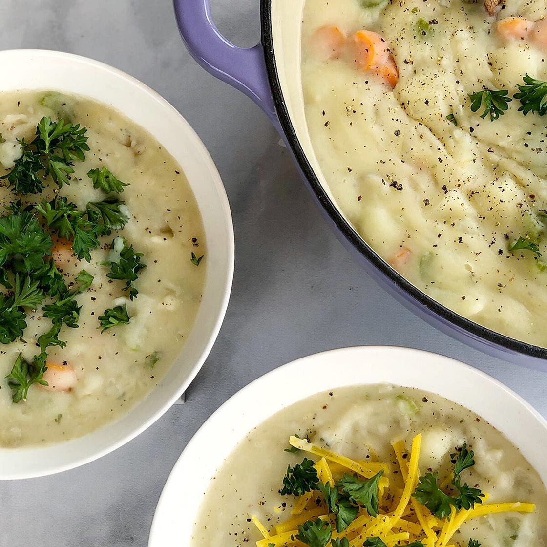Best Vegan Potato Soup Recipe (No Blender!)